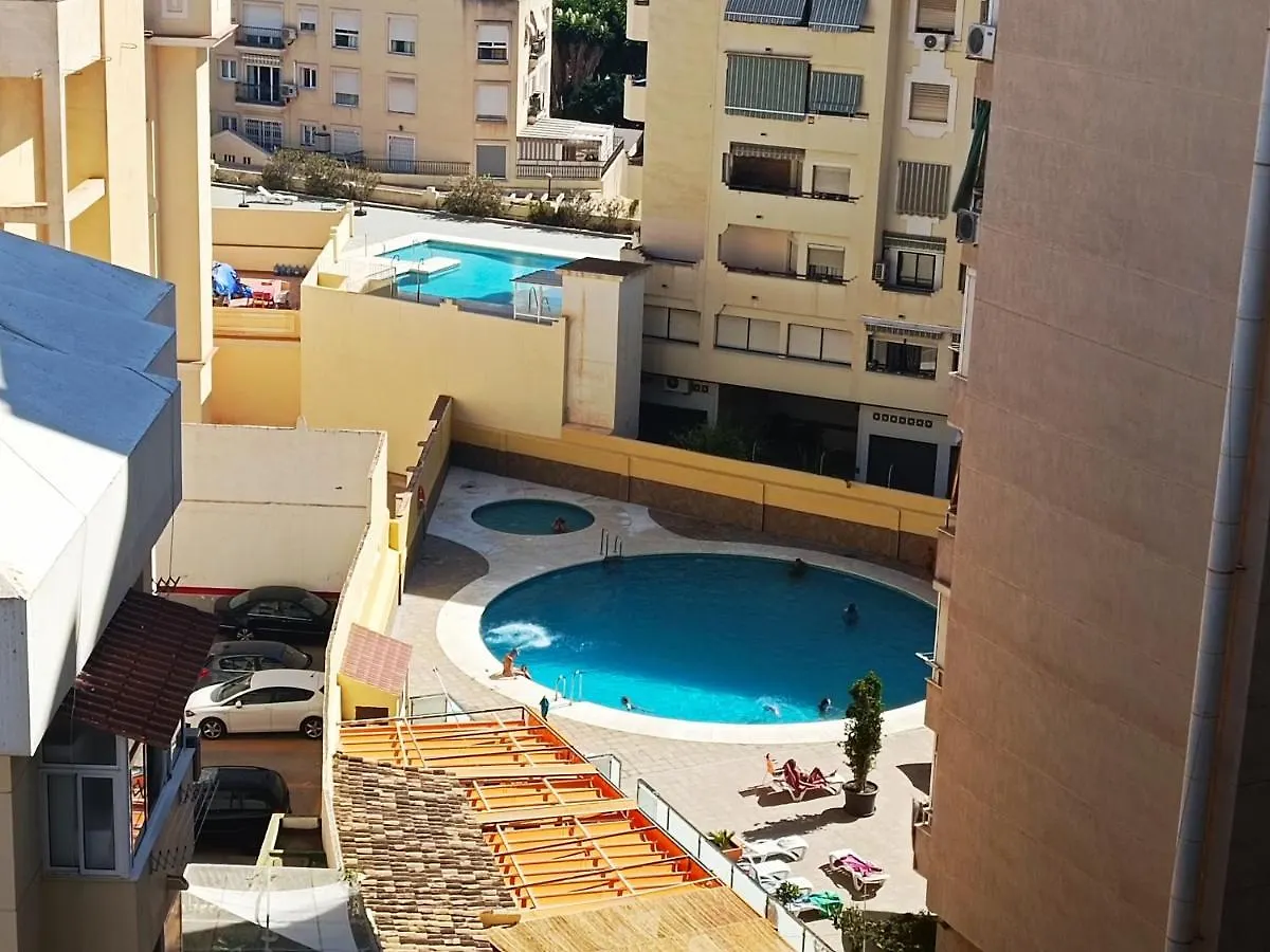 Ver7 - Estudio, Wifi, Fire Stick Amazon, Terraza, Vistas Al Mar, Piscina Torremolinos Lägenhet